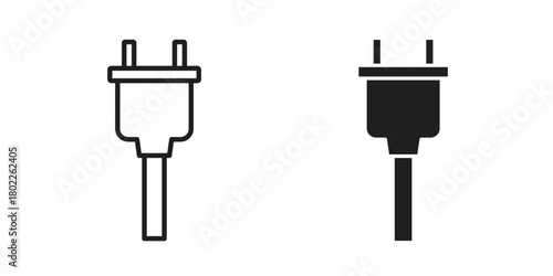 Plug adapter icon for web, app, infographic.