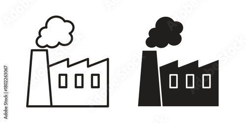 Pollution icon for web, app, infographic.