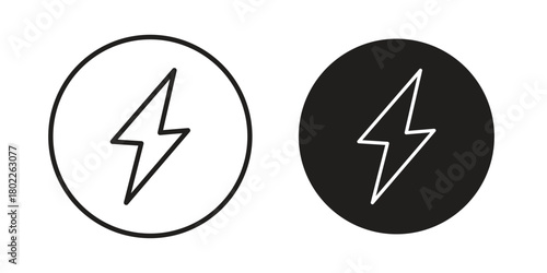 Power icon for web, app, infographic.