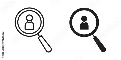 Recruitment icon for web, app, infographic.