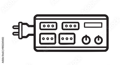 ## **40. Power conditioner outline icon vector**
