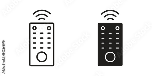 Remote control icon for web, app, infographic.