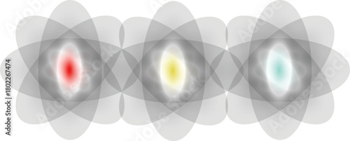 Abstract Atomic Structure with Colorful Energy Cores