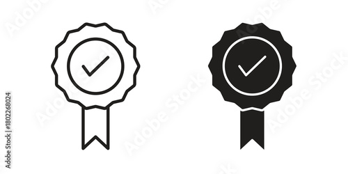 Rosette icon for web, app, infographic.
