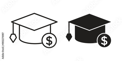 Scholarship icon for web, app, infographic.