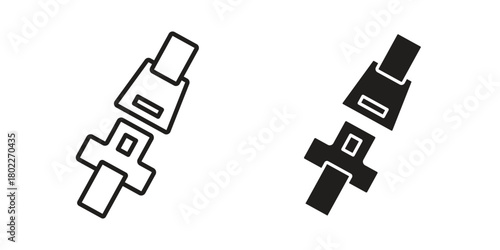 Seatbelt icon for web, app, infographic.