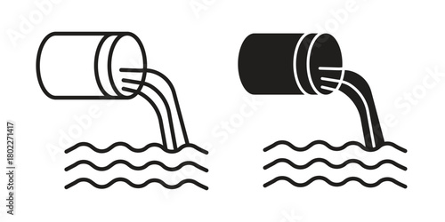 Sewage icon for web, app, infographic.