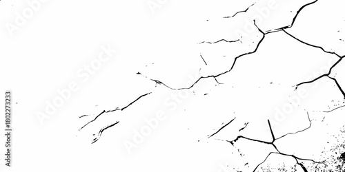 modern black and white scratch and cracks grunge texture dust and distressed wall pattern white background..
