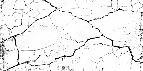 modern black and white scratch and cracks grunge texture dust and distressed wall pattern white background..
