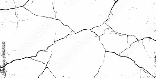 modern black and white scratch and cracks grunge texture dust and distressed wall pattern white background..
