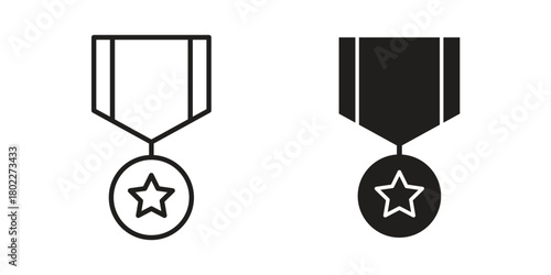 Sports medal icon for web, app, infographic.