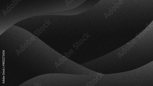 Gray Black Abstract Grainy texture Background. Black white gray ombre gradient with soft blur, faded vignette, film grain texture, and subtle light glow. Minimal classic aesthetic faded tone