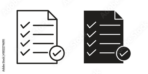 Survey icon for web, app, infographic.