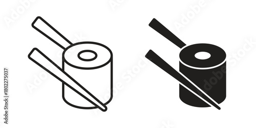 Sushi icon for web, app, infographic.