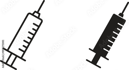 Syringe injection icon for web, app, infographic.