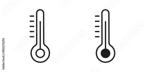 Thermometer icon for web, app, infographic.