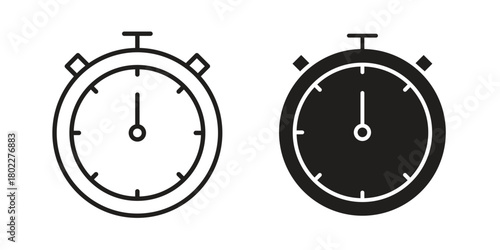 Timer icon for web, app, infographic.