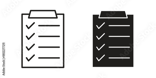 Todo list icon for web, app, infographic.
