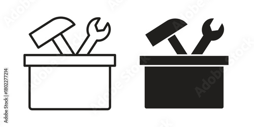 Toolbox icon for web, app, infographic.