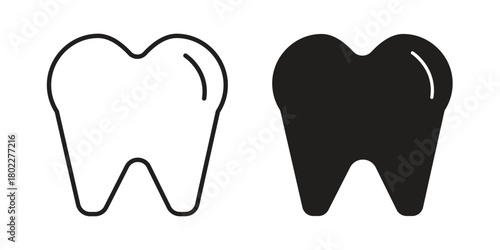 Tooth icon for web, app, infographic.