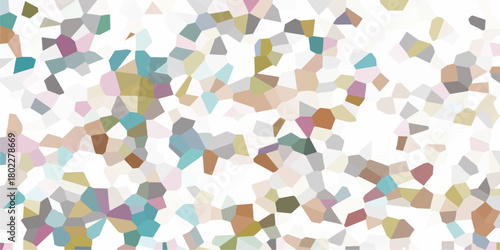 A detailed view of a stained glass window. This image can be used for architectural design, religious themes, or art projects. Bronze mosaic hexagon tile pattern,202