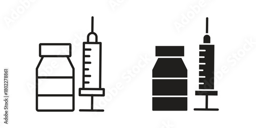 Vaccination icon for web, app, infographic.