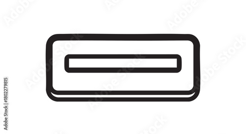 ## **25. Hotel key card slot reader outline vector**
