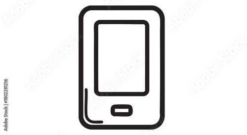 ## **33. E-reader device outline icon vector**
