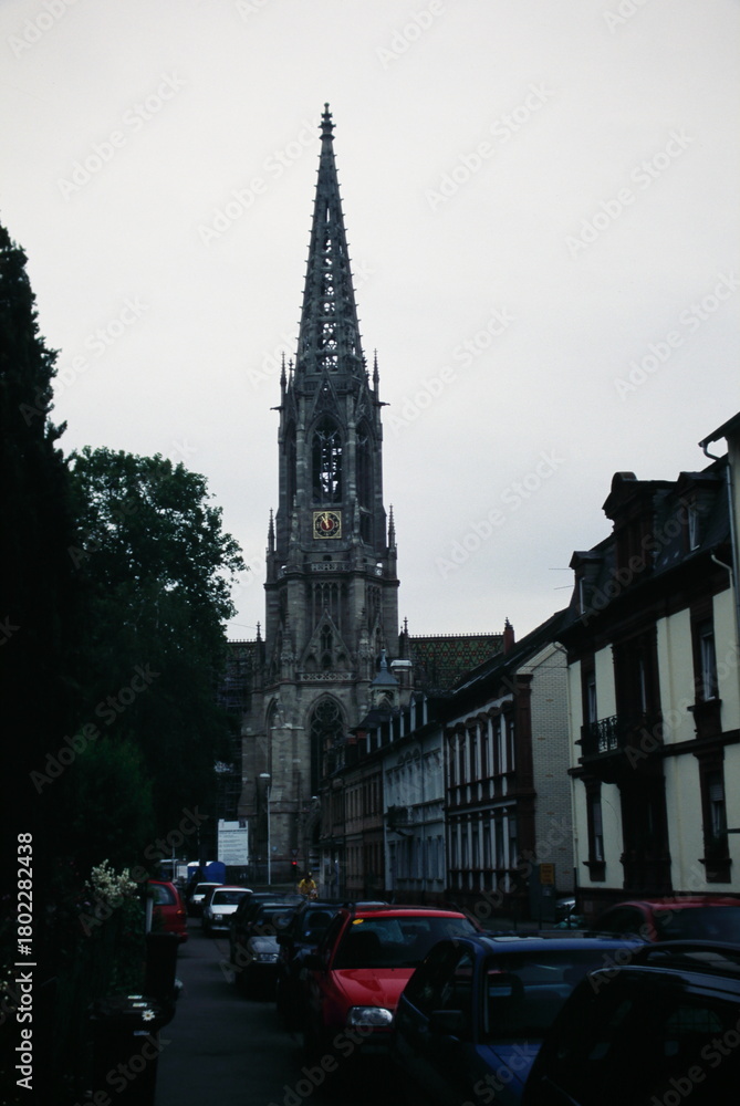 Naklejka premium View of Memorial Church of the Protestation, Speyer, Rhineland-Palatinate, Germany during 2000s