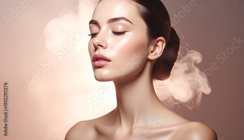 透明感あふれる肌に広がるミスト2