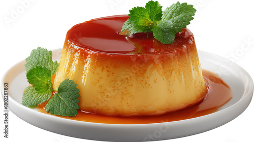 Wallpaper Mural Caramel Flan pudding Dessert with Rich Golden Syrup Torontodigital.ca