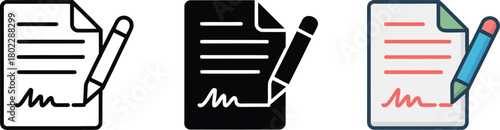 Contract Document with Signature Agreement Approved Deal or Legal Consent