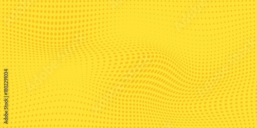 Abstract orange yellow dotted print background. Modern pop art dots comic pattern.