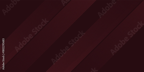 Abstract deep burgundy and maroon hues color featuring background. Geometric lines stripes. Modern two lines concept.