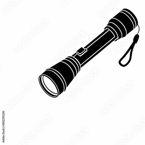 flashlight isolated on white background