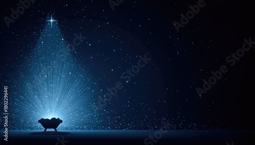 Night scene of a nativity