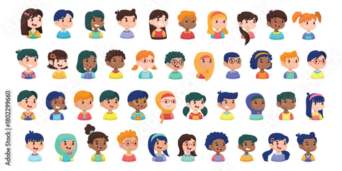 Kids Avatar Cartoon Illustration Collection