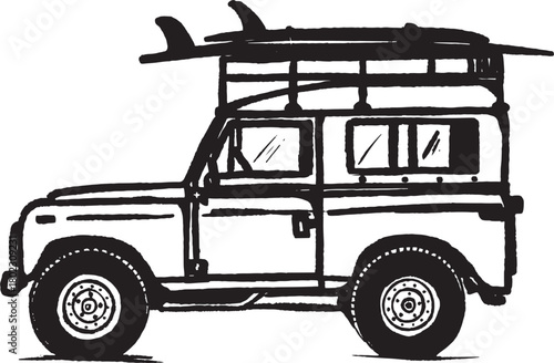 off road vehicle vector