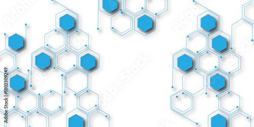 abstract geometric blue texture background. blue hexagon 3D background texture. 3d rendering illustration. Clear pattern abstract background hexagon .Futuristic abstract banner.