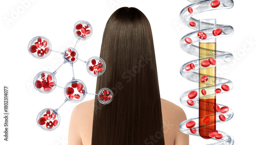 hair platelet rich plasma treatment concept