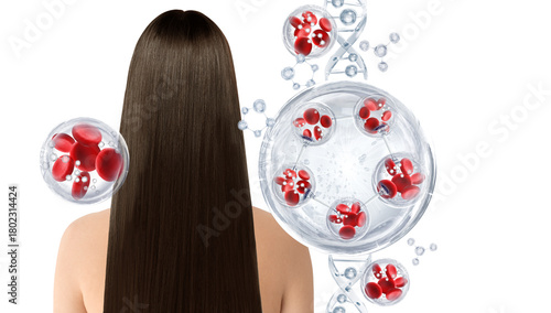 hair platelet rich plasma treatment concept