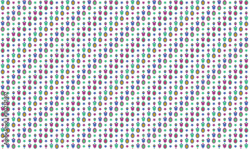 Kawaii Christmas Plush Toys Seamless Pattern