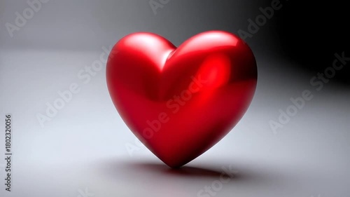 Wallpaper Mural Shiny red ellipse isolated on white. Torontodigital.ca