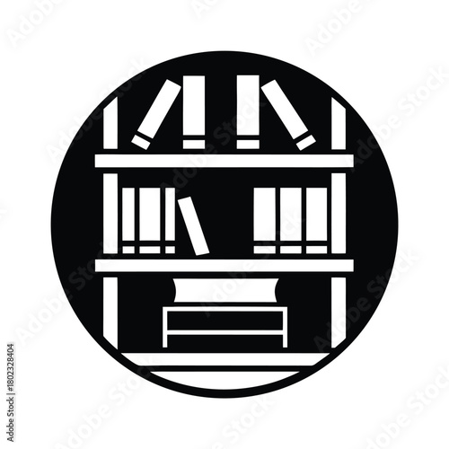 library shelves icon