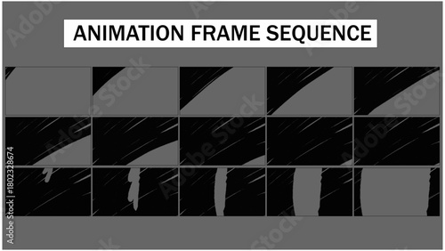 4K Rough Texture Hand-Drawn Block Wipe FX Animation. Chunky Brush Stroke Transition Sequence. Sketchy 2D Vector Wipe Explosion Effect and Gritty Textured Rectangle Reveal for Motion Design.