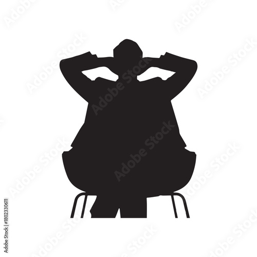 Businessman Relaxing, Resting, and Finding Comfort After Work.