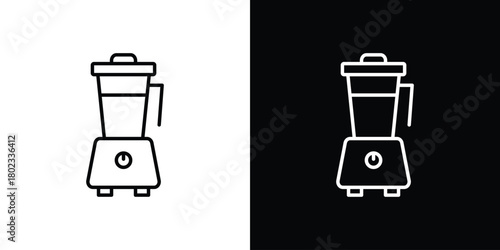 Blender icon. Editable stroke. thin line outline concept vector.