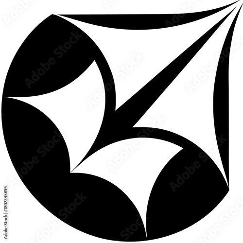 Minimal Flight Path Ticket Logo SVG