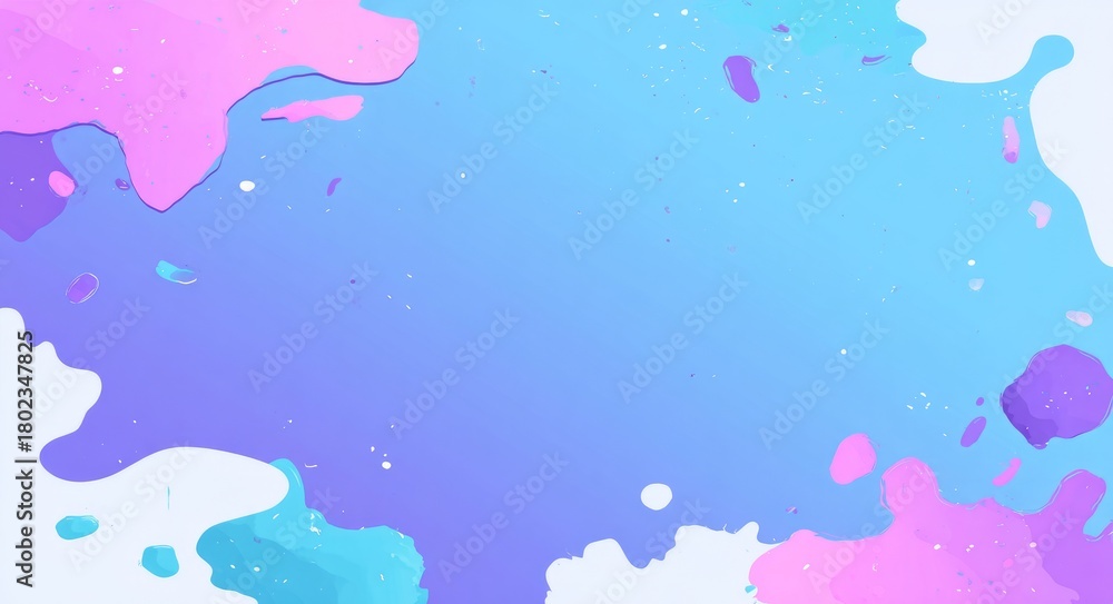 Fototapeta premium A blue and pink background with white clouds