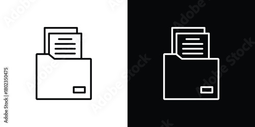 File icon. Editable stroke. thin line outline concept vector.